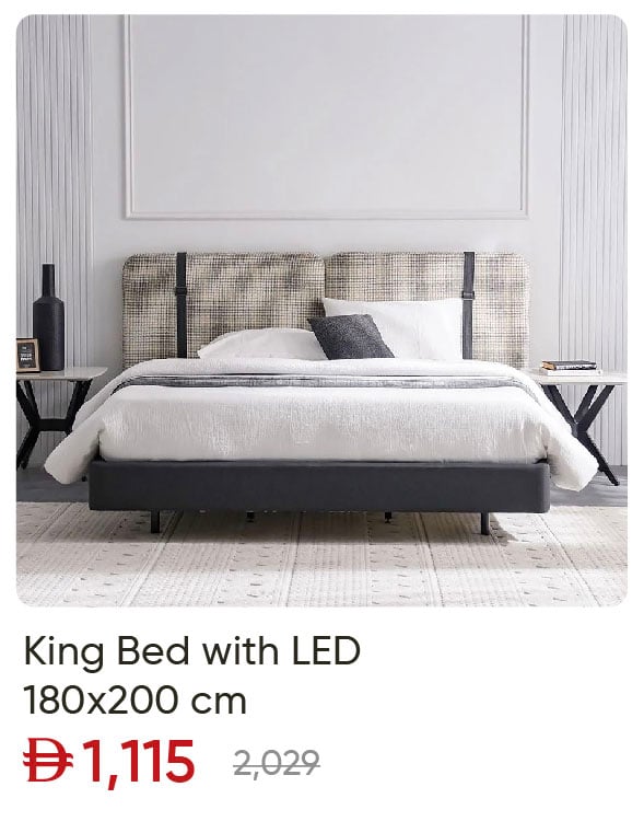 EHU-SD_King Bed with LED