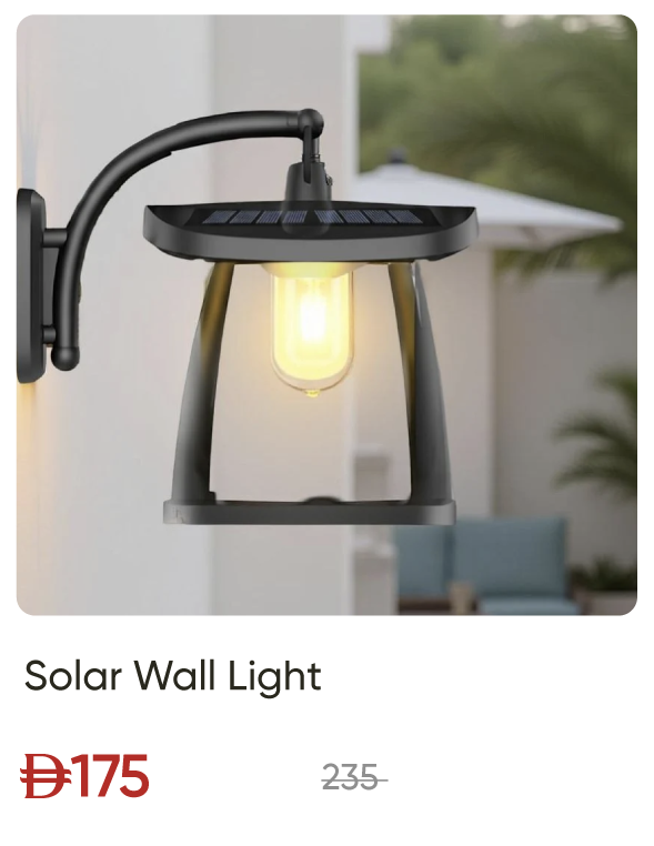 SSU-SD-Solar Wall Light