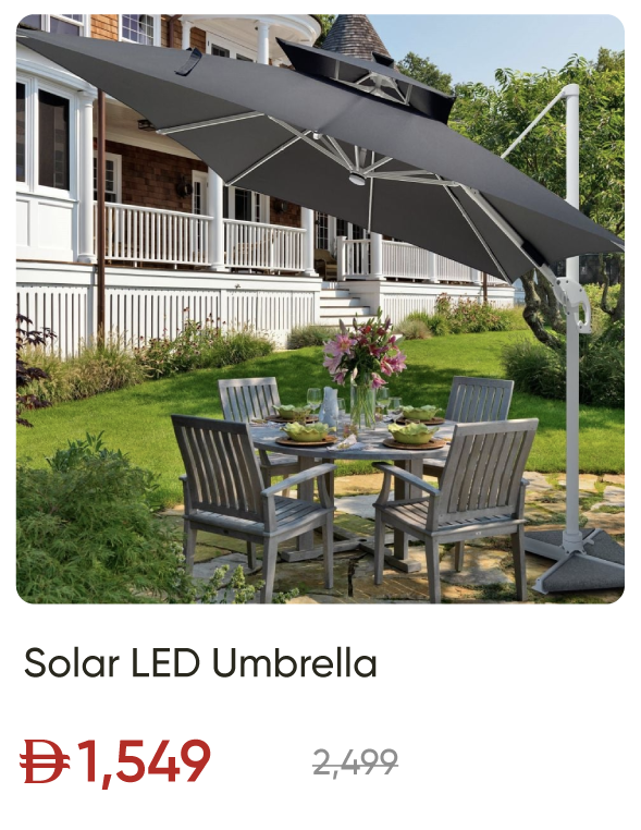 SSU-SD-Solar LED Umbrella