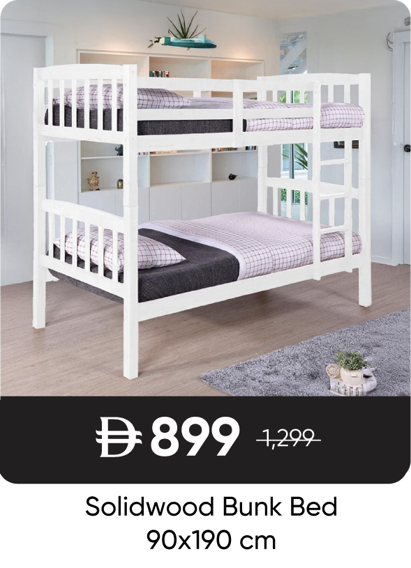 RSU-SD-Solidwood Bunk Bed-90x190 cm