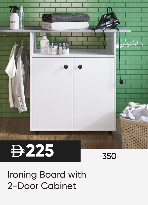 SFSU25-SD-Ironing Board w 2D Cabint