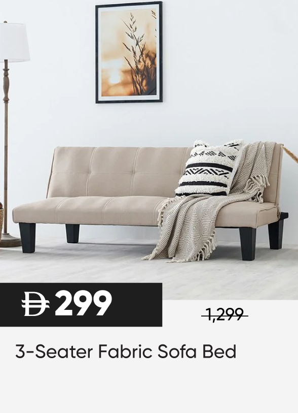 SFSU25-SD-3-Seater Fabric Sofa Bed