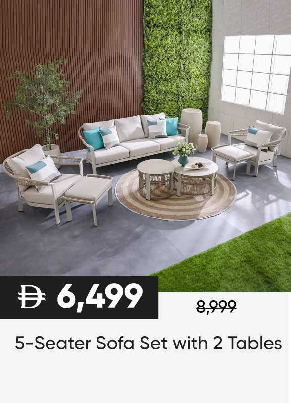 SSSU25-SD-5S OD Sofa Set W 2 Tables