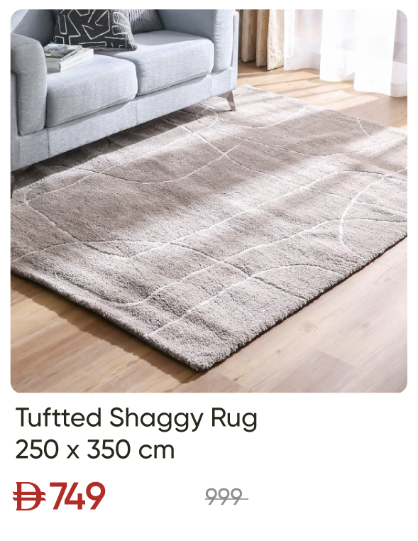 SSU-SD-Tuftted Shaggy Rug-250x350cm