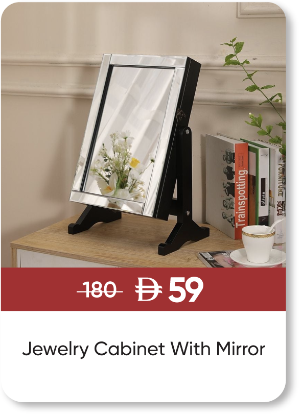 MRSU25-SD-Jewelry Cabinet W Mirror
