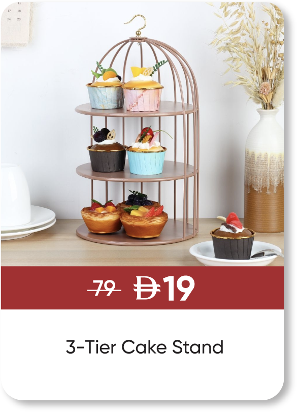 MRSU25-SD- 3-Tier Cake Stand