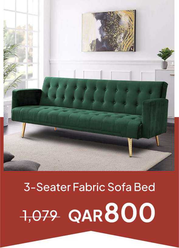 NYOQ25-SD-3-Seater Fabric Sofa Bed
