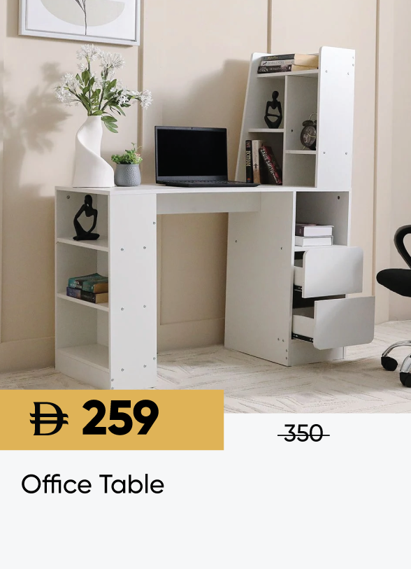 SFSU25-SD-Office Table White
