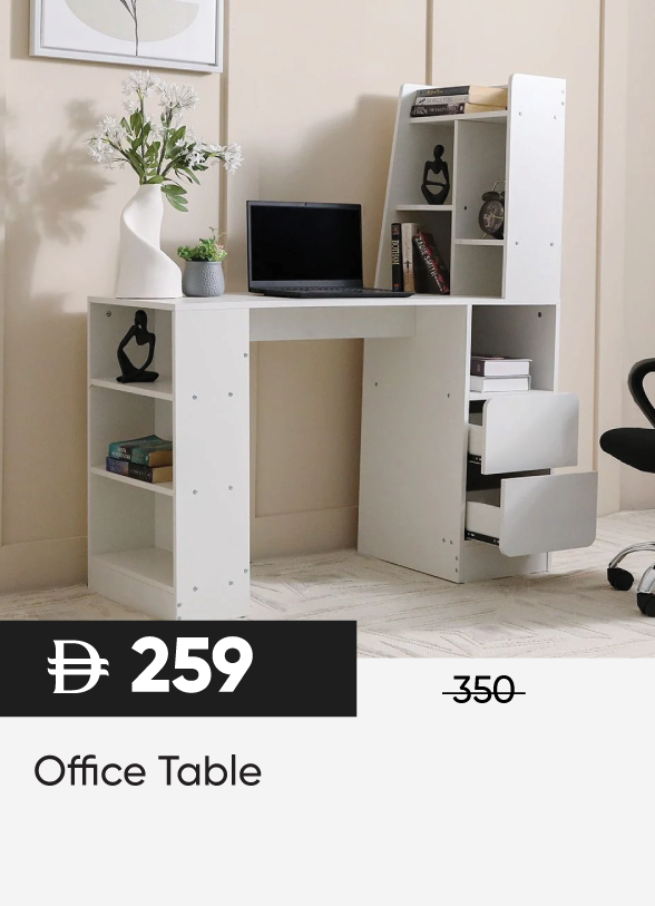 SFSU25-SD-Office Table White