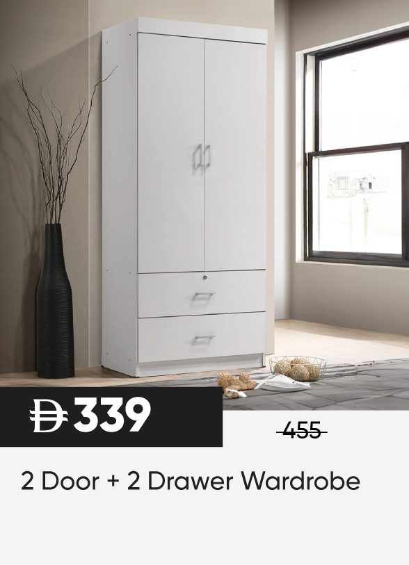 SFSU25-SD-2 Door +2 Drawer Wardrobe