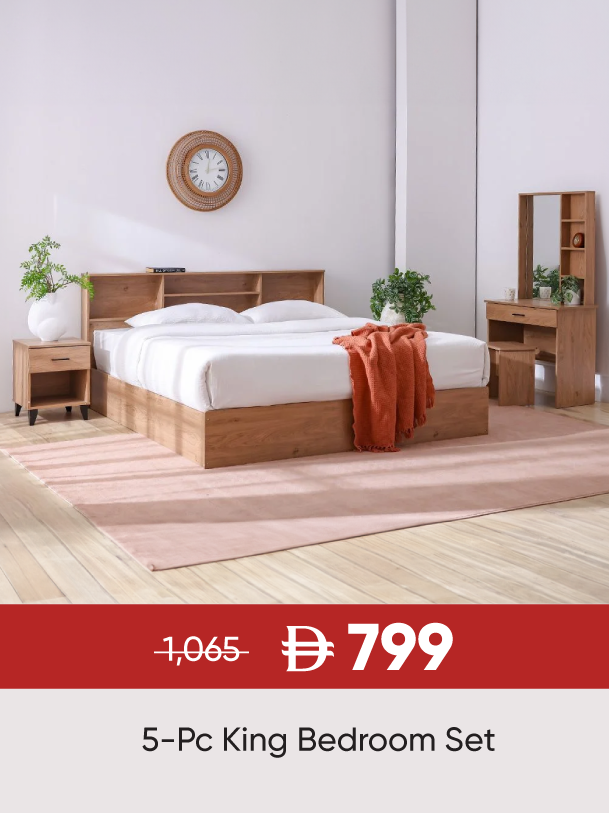 0909Sale-SD-5-Pc King Bedroom Set