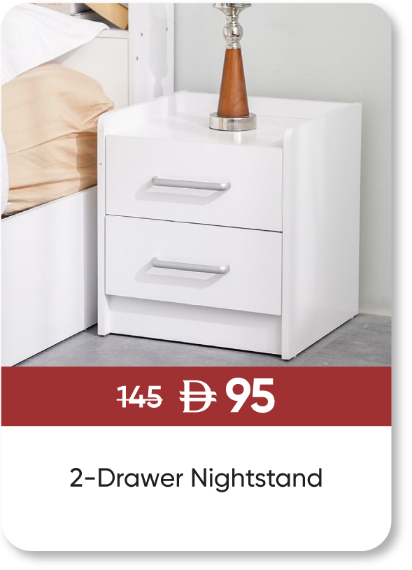 MRSSU25-SD-2-Drawer Nightstand