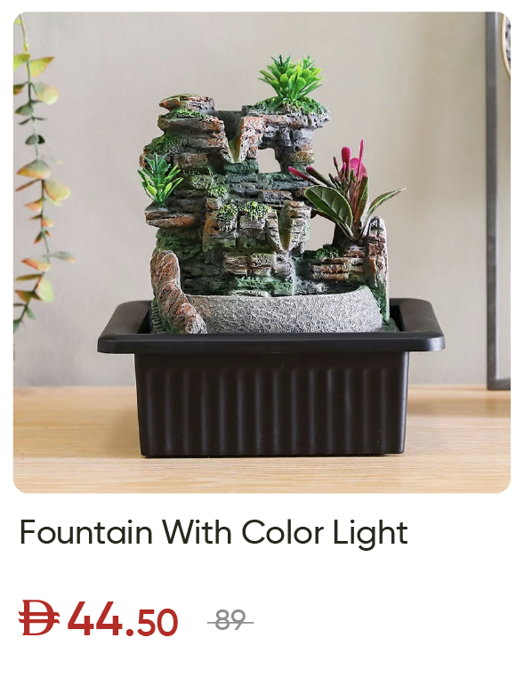 SSWU-SD-Fountain With Color Light