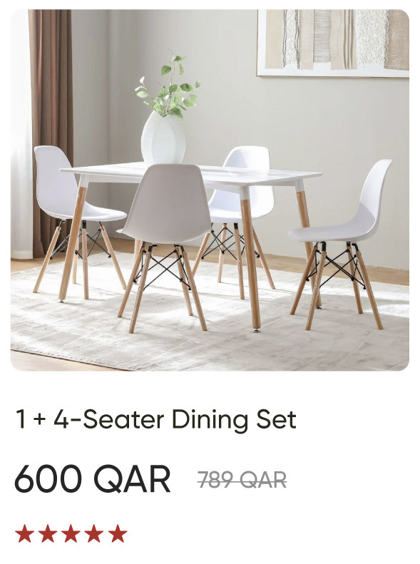 BSOQ-SD-1 + 4-Seater Dining Set