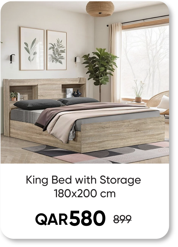 BOQ25-SD-King Bed - 180x200 cm