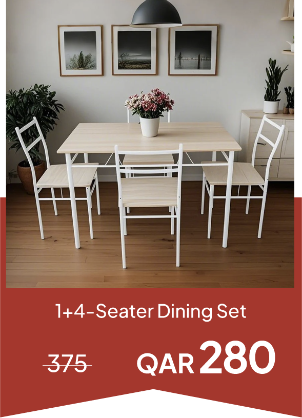 NYOQ25-SD-1+4-Seater Dining Set