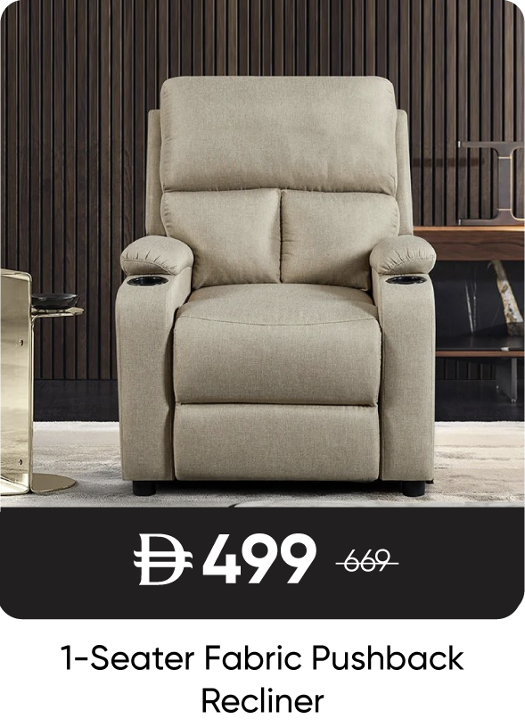RSU-SD-1S Fabric Pushback Recliner