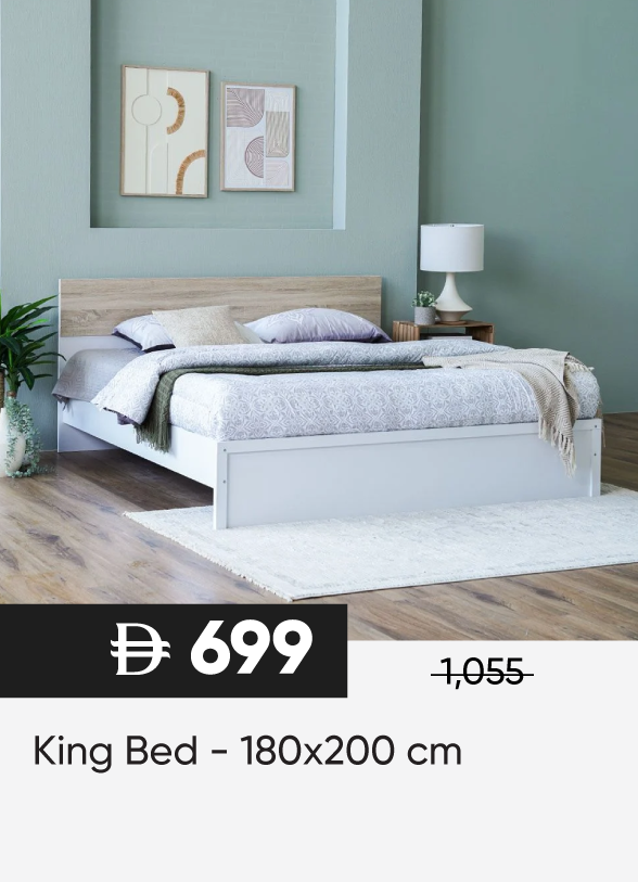 SSSU25-SD-King Bed - 180x200 cm