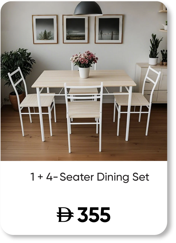 SFFU25-SD-1+4-Seater Dining Set