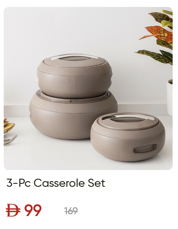 EHU-SD-3-Pc Casserole Set