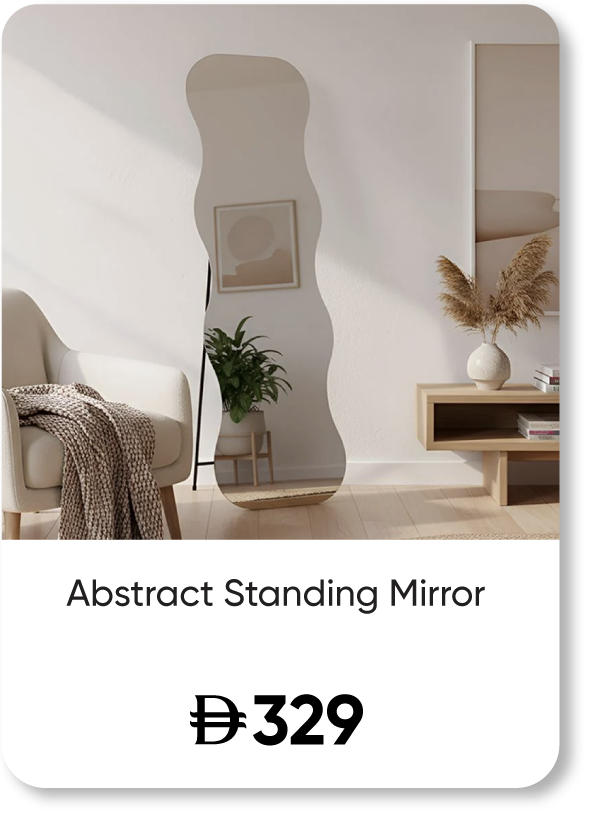 SFFU25-SD-Abstract Standing Mirror