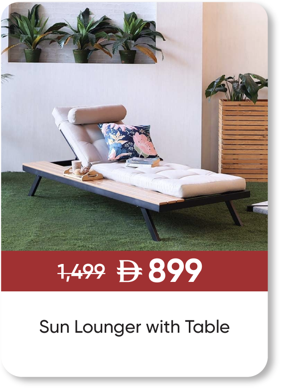MRSU25-SD-Sun Lounger with Table