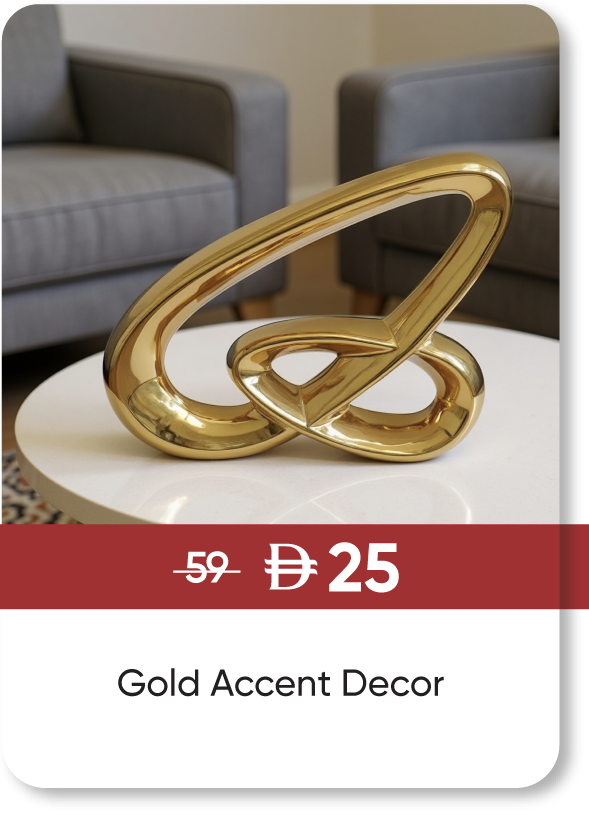 MRSU25-SD-Gold Accent Decor