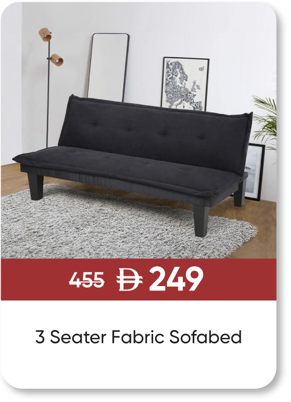 MRSSU25-SD-3 Seater Fabric Sofabed