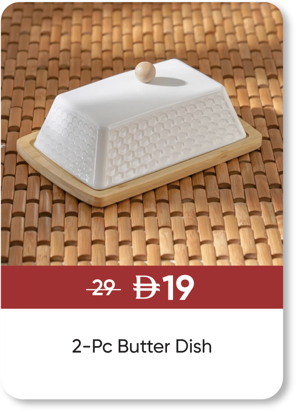 MRSU25-SD-2-Pc Butter Dish