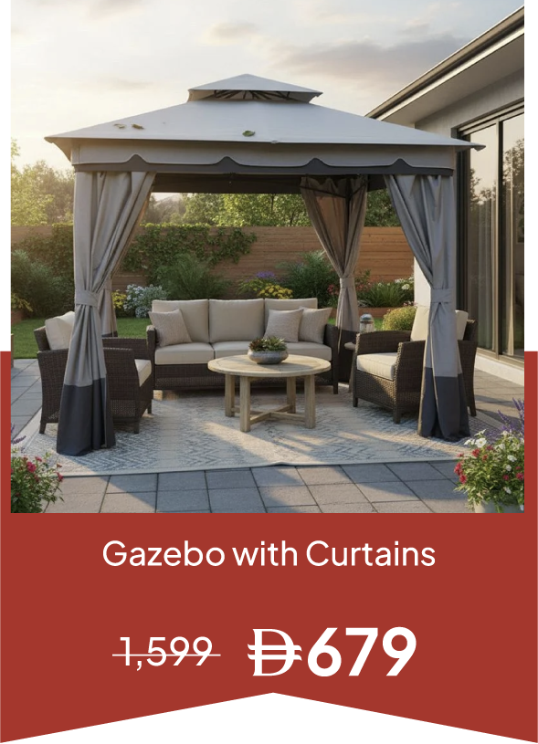 YECSU25-SD-Gazebo with Curtains
