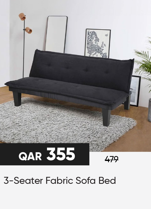 HFQ25-SD-3-Seater Fabric Sofa Bed