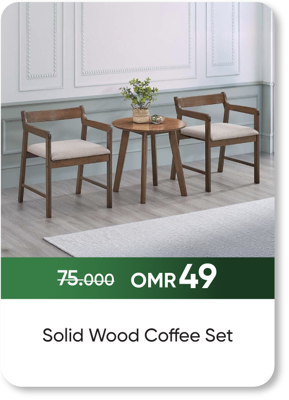 NSDO25-SD-Solid Wood Coffee Set