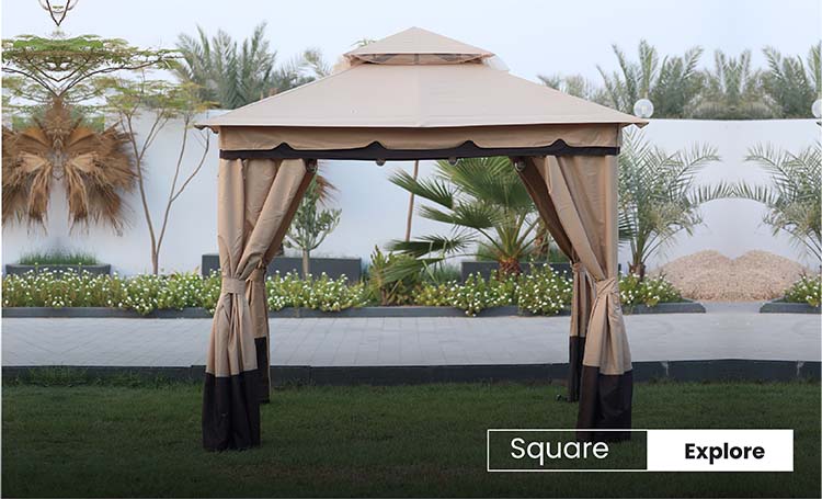 Gazebo Block Square Shape GA OM