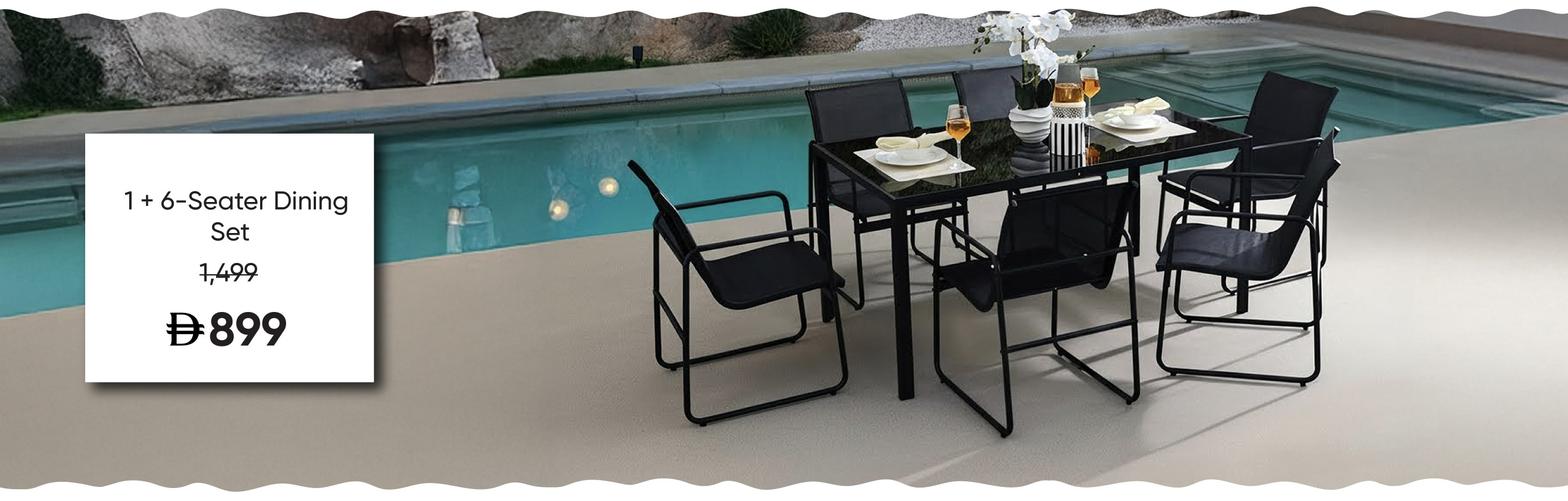 G-LP-Dining-Mid B-1 + 6S Dining Set