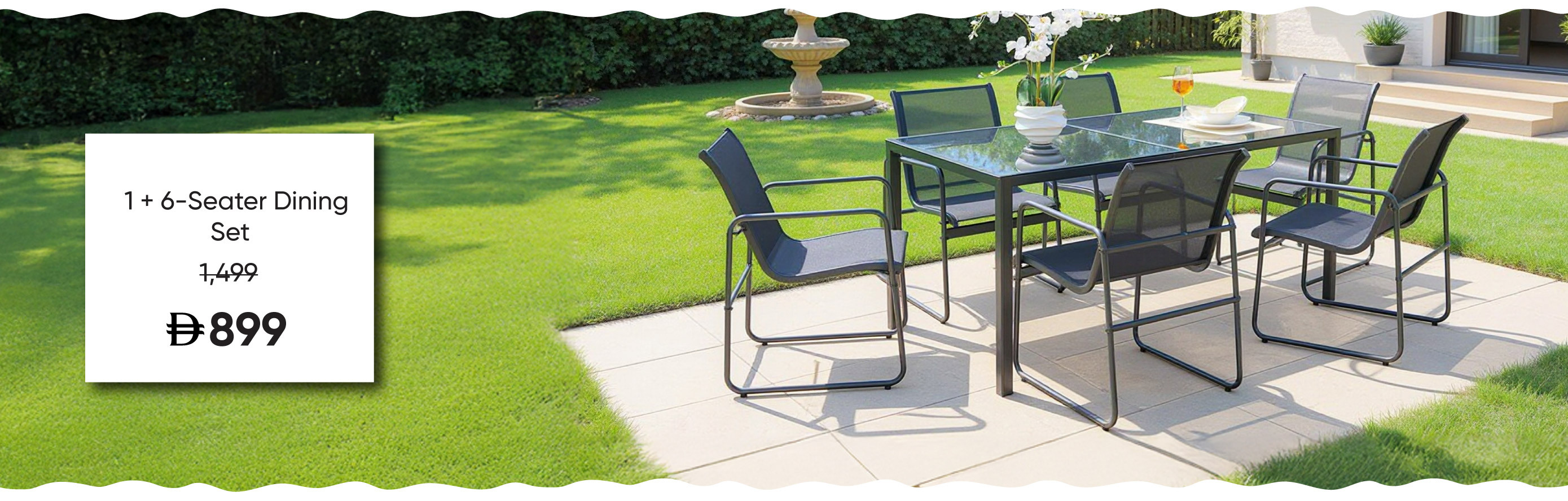 G-LP-Dining-Mid B-1 + 6S Dining Set