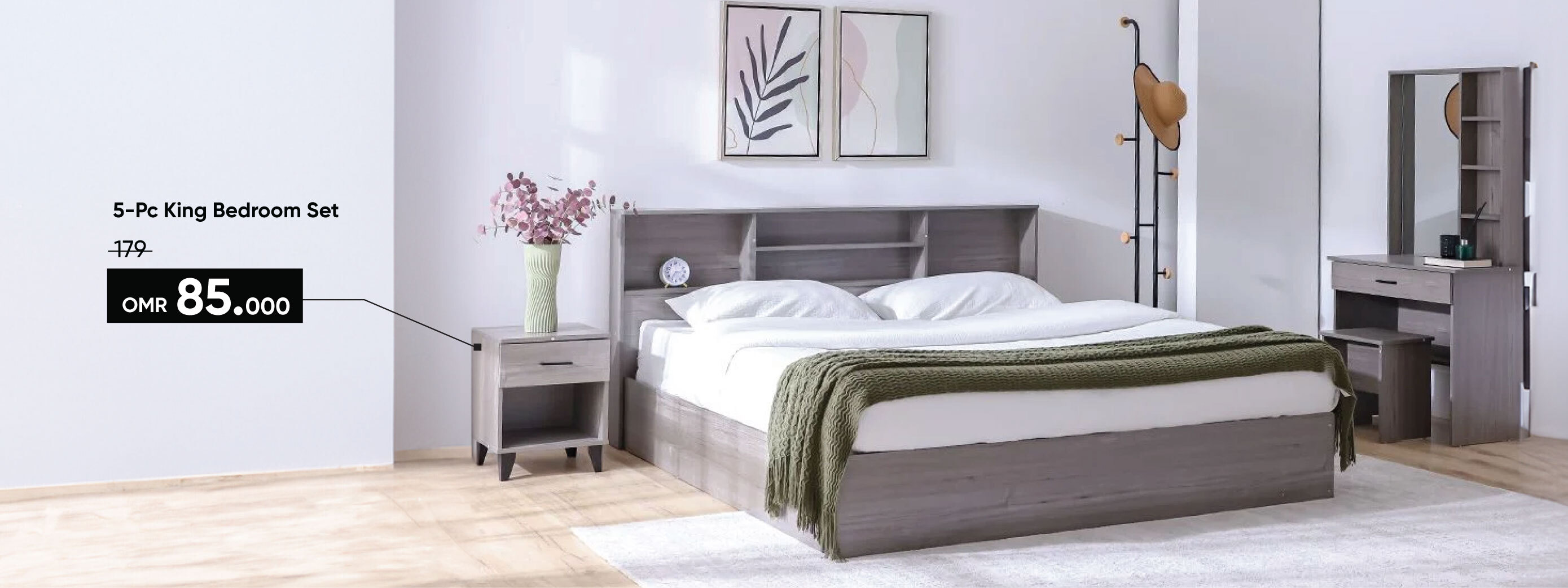 SSSO25-BR-CB-5-Pc King Bedroom Set