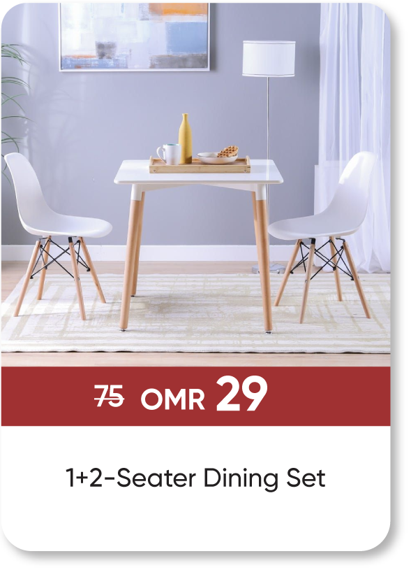 BRSO25-SD-1+2-Seater Dining Set