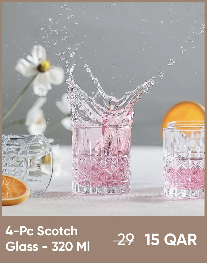 Q25-HW-4-Pc Scotch Glass - 320 Ml