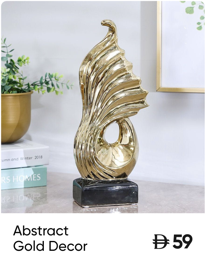 U25-GS-Strip-Abstract Gold Decor
