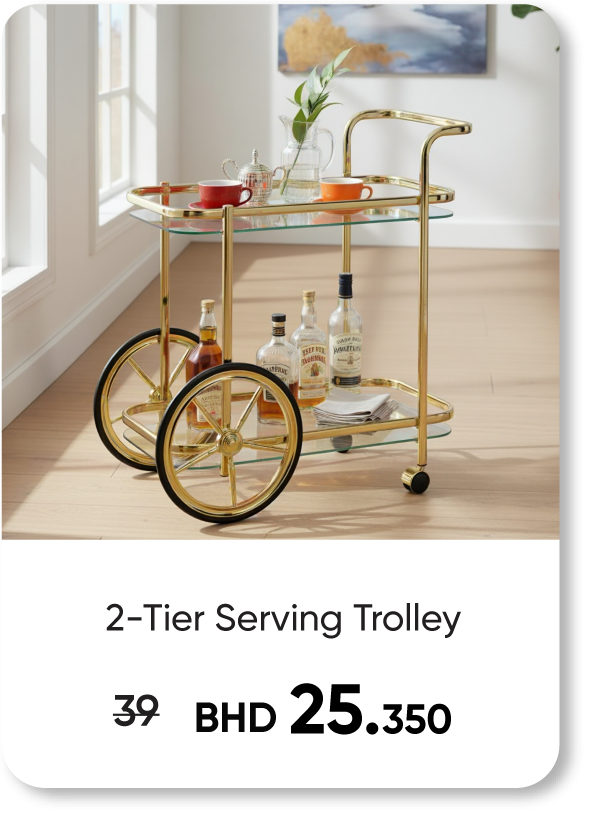 HFB25-SD-2-Tier Serving Trolley