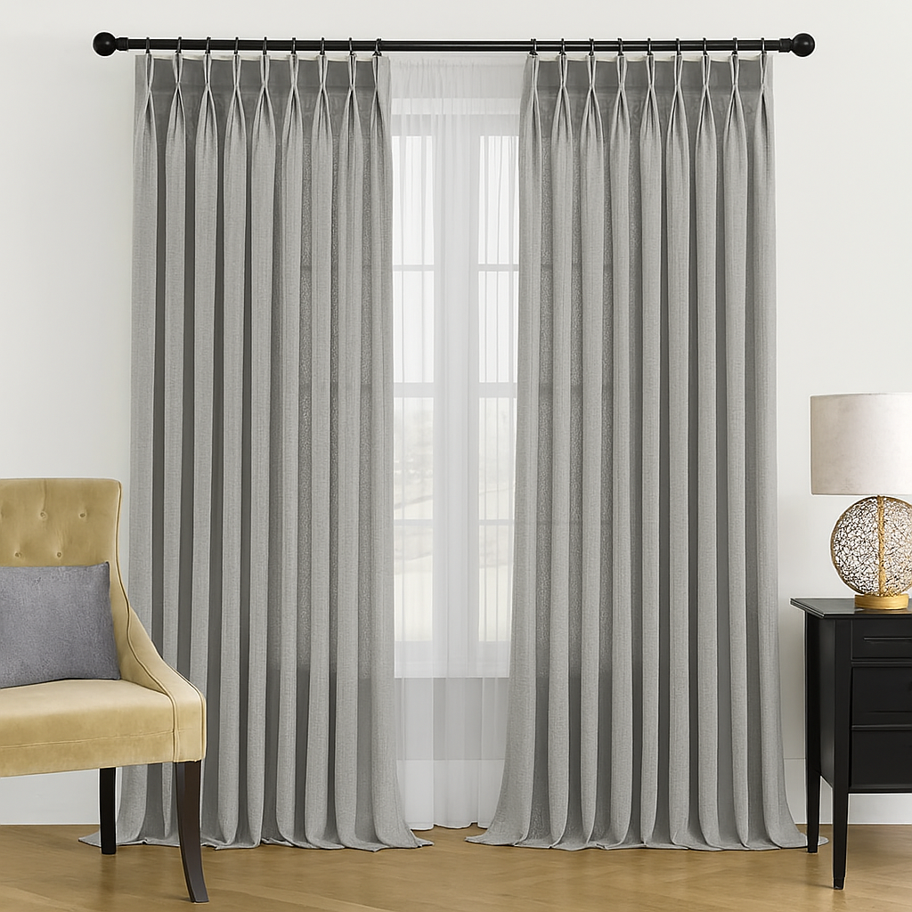 Double Pinch Pleat Curtains