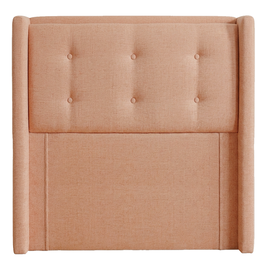 Maxillux Tuft 120X200 Upholstered Kids Bed With Usb-Peach Pink