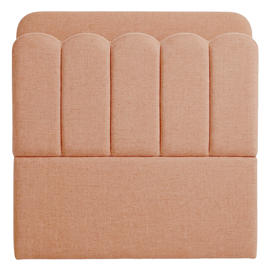 Maxillux Linea 90X200 Upholstered Kids Bed With Hydraulic Storage + Usb-Peach Pink