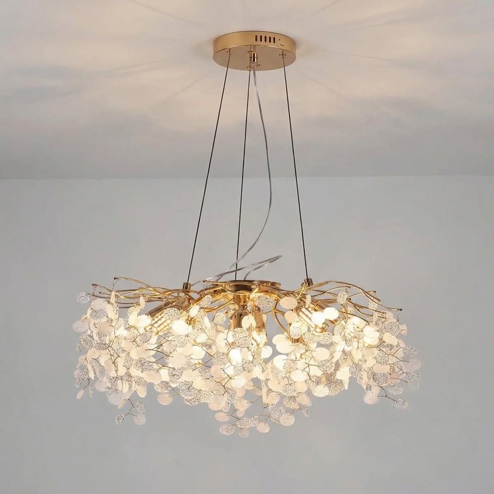 Edith Crystal Chrome Chandelier 40 Cm