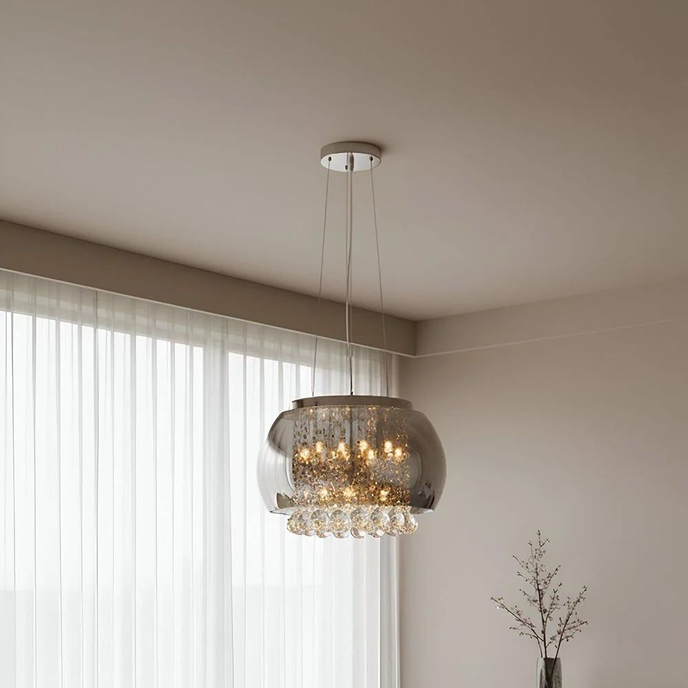 Pandora 9-Light Decorative Pendant Lamp - Smoke Grey - 40 cm