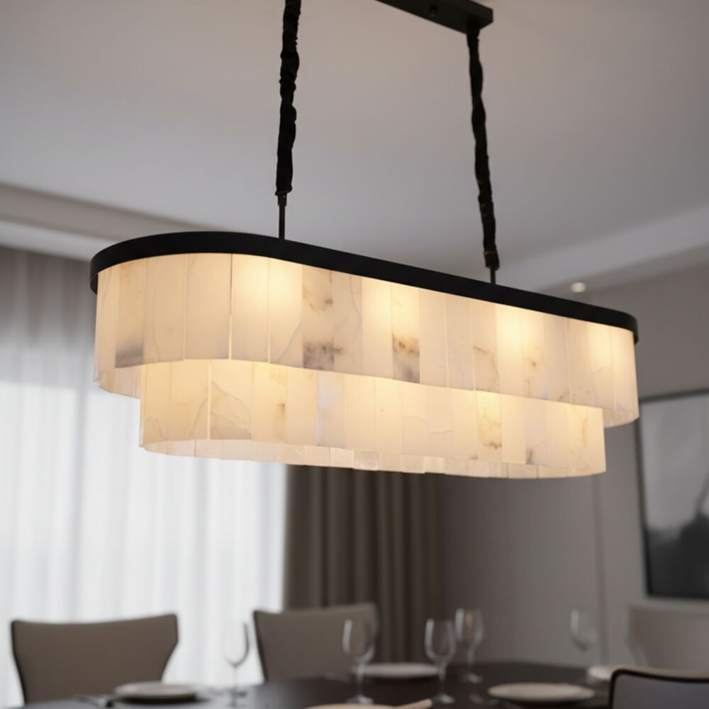 Romania Marble Chandeliers 100cm -Black