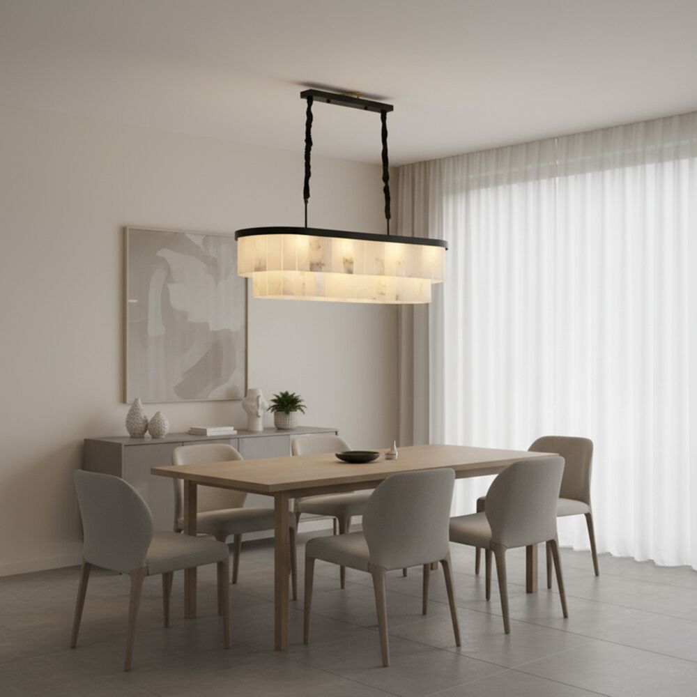 Romania Marble Chandeliers 100cm -Black