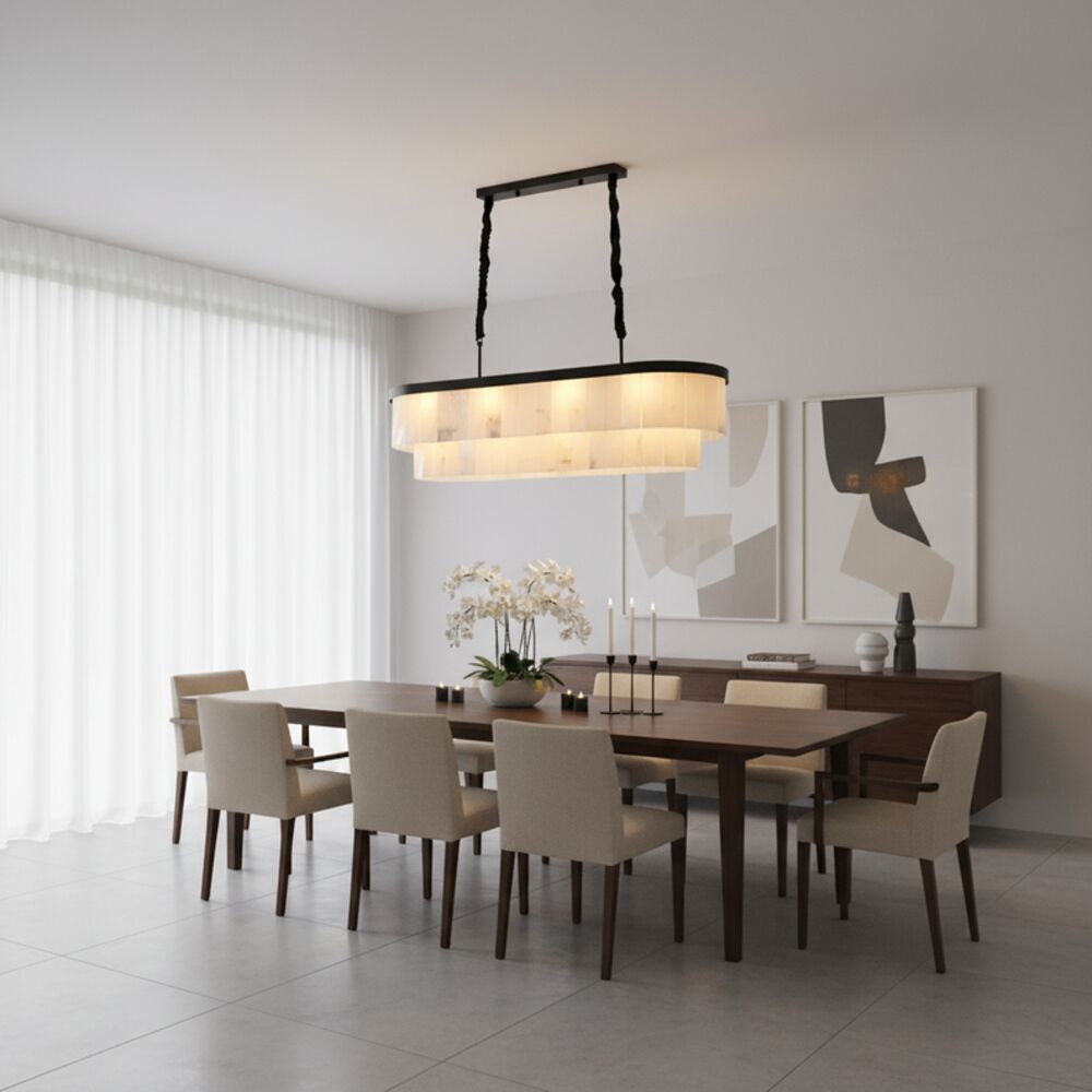 Romania Marble Chandeliers 100cm -Black