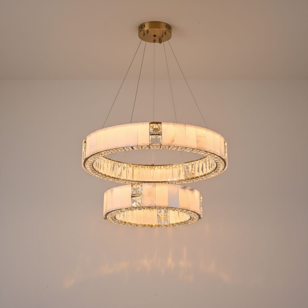 Valencia Marble Chandeliers 60cm -Black