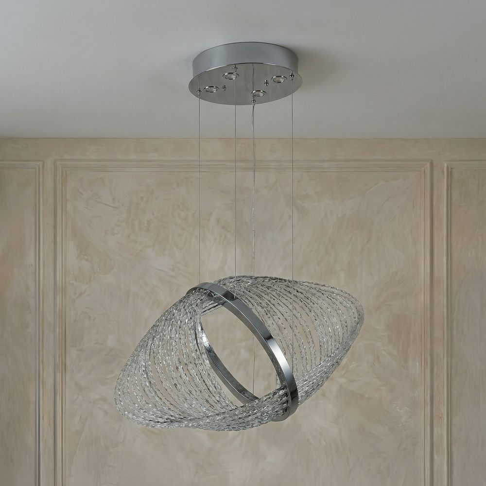 Solace Modern LED Chandelier - 60 cm